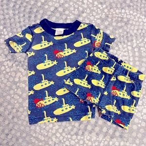 Hanna Andersson Yellow Submarine Pajama Set 3T Unisex